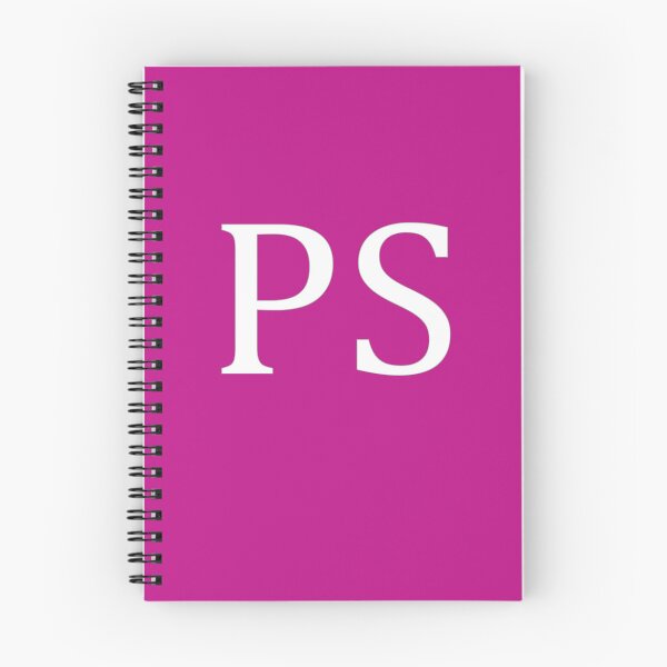 Item preview, PS Initials Monogram Elegant White Letters designed and sold by Jeallan Designs.