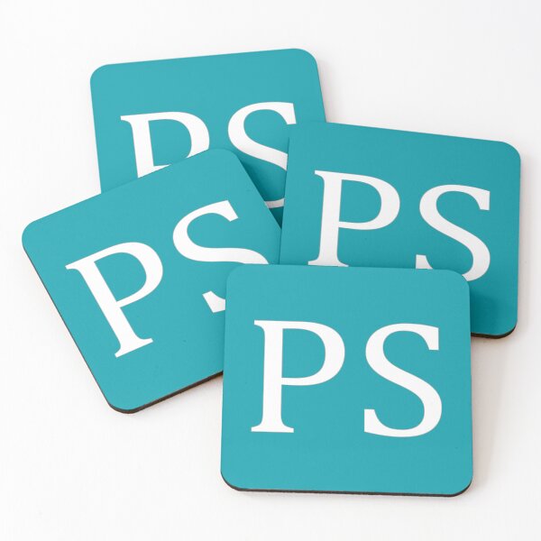 Item preview, PS Initials Monogram Elegant White Letters designed and sold by Jeallan Designs.