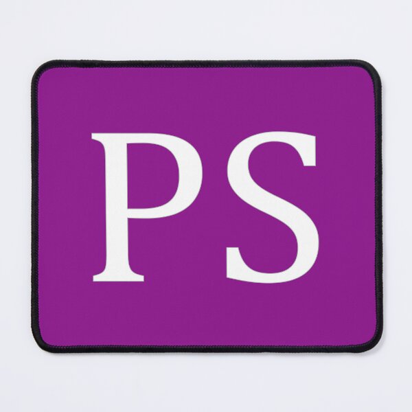 Item preview, PS Initials Monogram Elegant White Letters designed and sold by Jeallan Designs.
