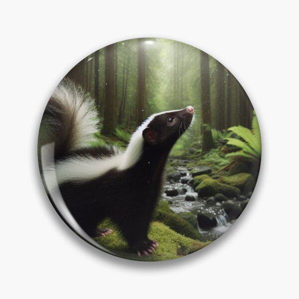 Item preview, Noir Nuisance - Skunk's Stealthy Stroll designed and sold by ProgressMagnet.