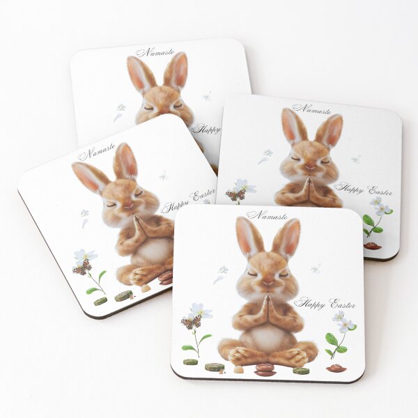 Item preview, Easter bunny yoga pose designed and sold by Lewis-mart.