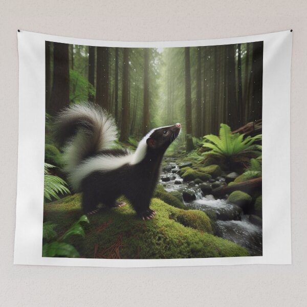 Item preview, Noir Nuisance - Skunk's Stealthy Stroll designed and sold by ProgressMagnet.