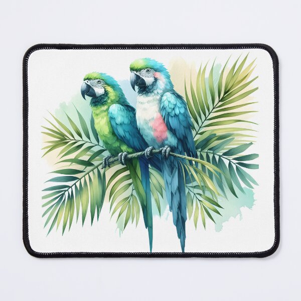 Item preview, ?? "Parrots on a Branch" – Bursting with color and charm! ?? designed and sold by PandaTShirtShop.