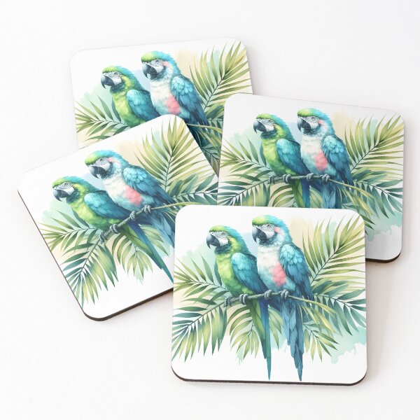 Item preview, ?? "Parrots on a Branch" – Bursting with color and charm! ?? designed and sold by PandaTShirtShop.