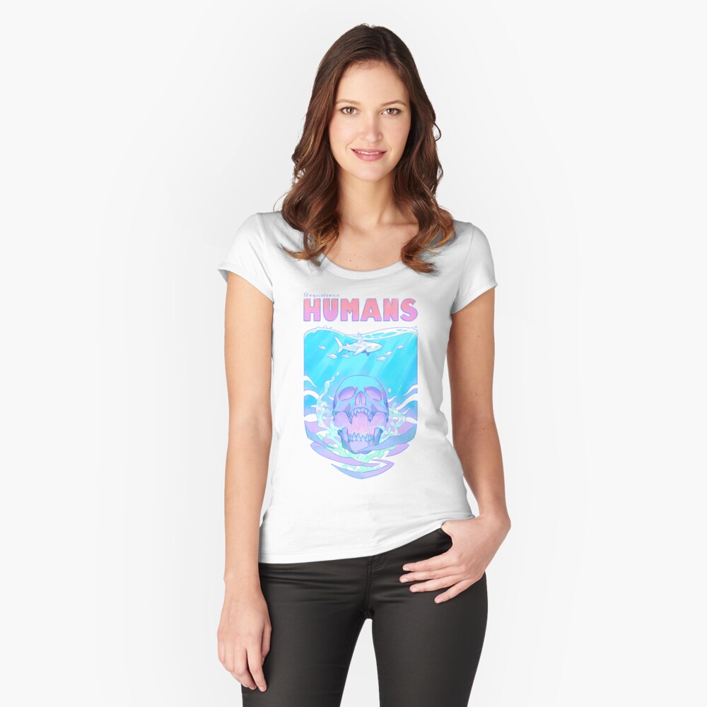 Item preview, Fitted Scoop T-Shirt designed and sold by Requinoesis.