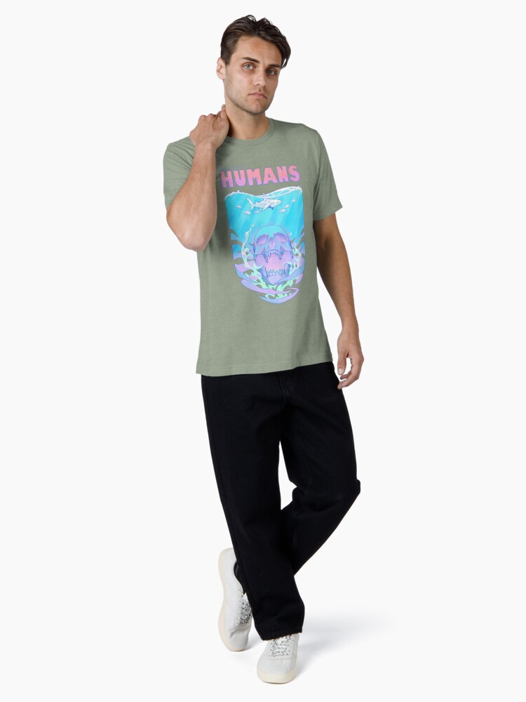 Thumbnail 4 of 7, Tri-blend T-Shirt, HUMANS designed and sold by Requinoesis.