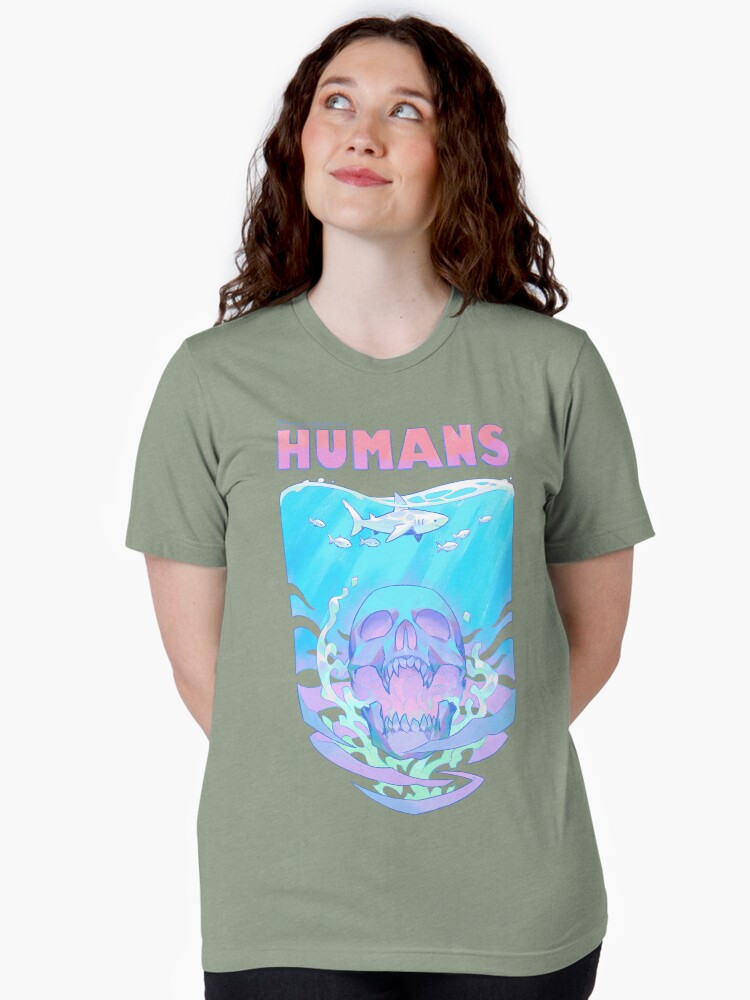 Thumbnail 2 of 7, Tri-blend T-Shirt, HUMANS designed and sold by Requinoesis.