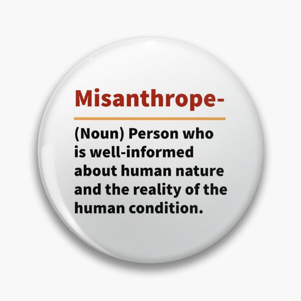 Artikelvorschau, Misanthrop – humorvolle Wortdefinition entworfen und verkauft von Rachel the Artist .