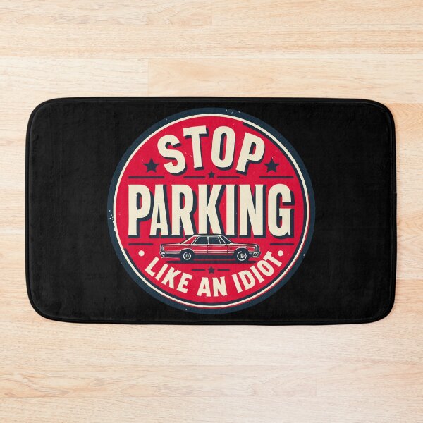 Item preview, Funny Idiot Parking Award Retro Badge designed and sold by TomFrontierArt.