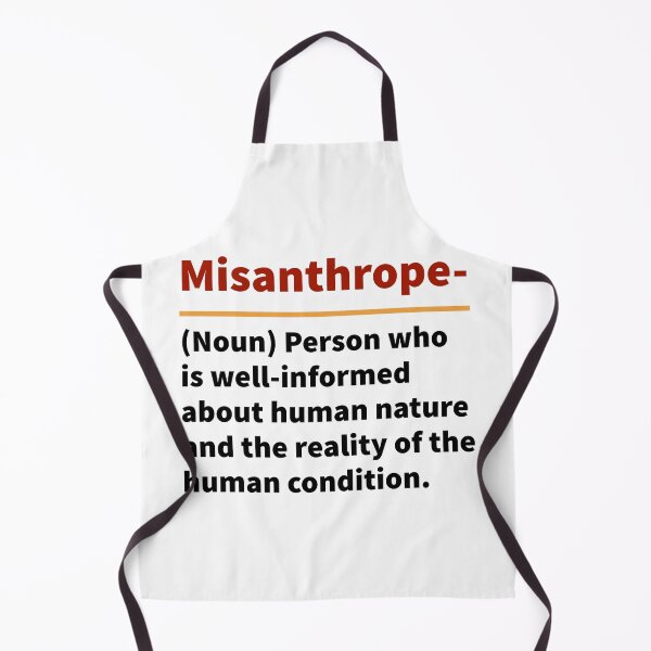 Item preview, Misanthrope- humorous word definition  designed and sold by Rachel the Artist .
