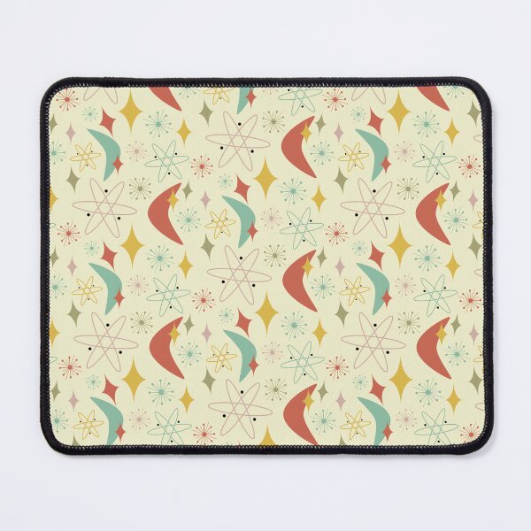 Item preview, Atomic Boomerang Burnt Orange Pink Cream Blue Mid Century designed and sold by Orchard Berry.