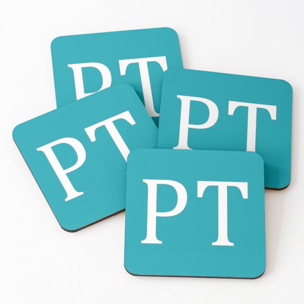 Item preview, PT Initials Monogram Elegant White Letters designed and sold by Jeallan Designs.