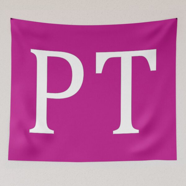 Item preview, PT Initials Monogram Elegant White Letters designed and sold by Jeallan Designs.