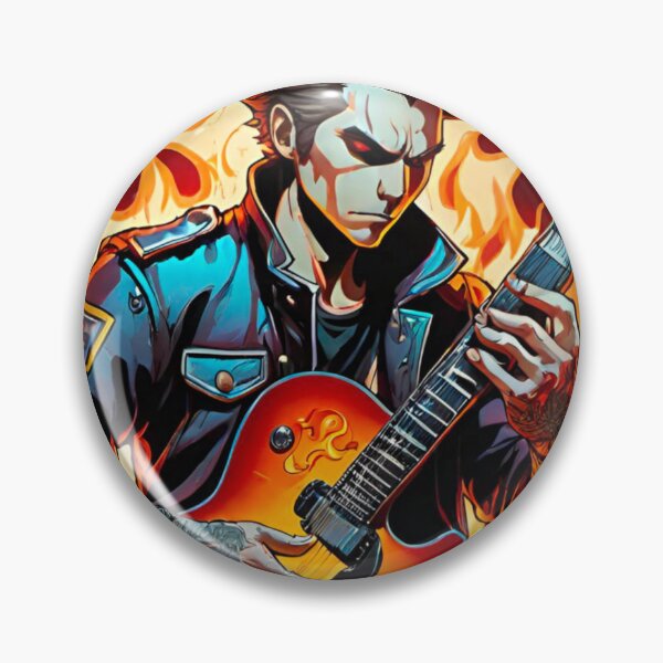 Item preview, Inferno Riff: Guitarist on Fire designed and sold by GrizzlyCollective.