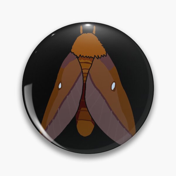 Item preview, Pink striped Oakworm Moth designed and sold by Leapingdoe.