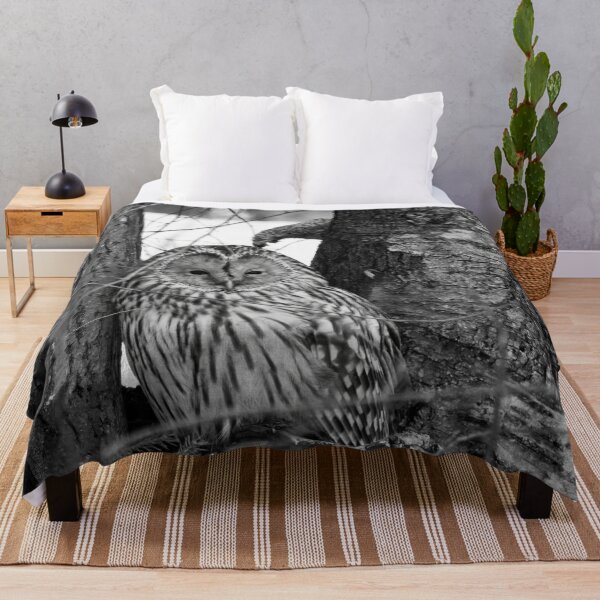 Item preview, Black eyed beauty. Ural owl bw designed and sold by Jouko Lehto Photography.