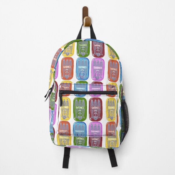 Item preview, Fun colourful Sardine can pattern designed and sold by Quick Brown Fox Canada.