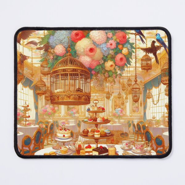 Item preview, Tea Room With Flowers and Birds designed and sold by I-I-Trading-Co.