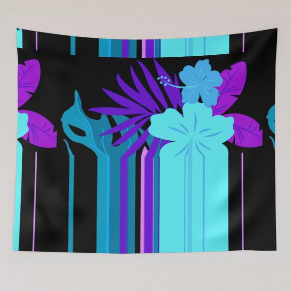 Aperçu de l'œuvre Meilleures couleurs Combinaison de feuilles et de fleurs Cliché créée et vendue par Pattern Hub.