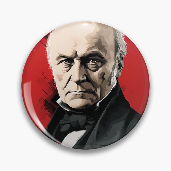 Item preview, John Quincy Adams | Red minimalism designed and sold by ComicsFactory.