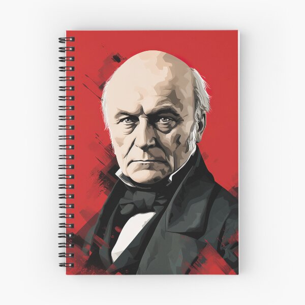 Item preview, John Quincy Adams | Red minimalism designed and sold by ComicsFactory.