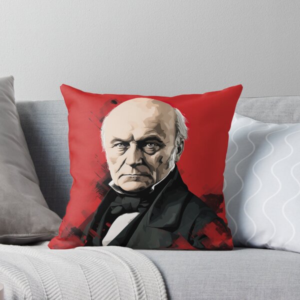 Item preview, John Quincy Adams | Red minimalism designed and sold by ComicsFactory.
