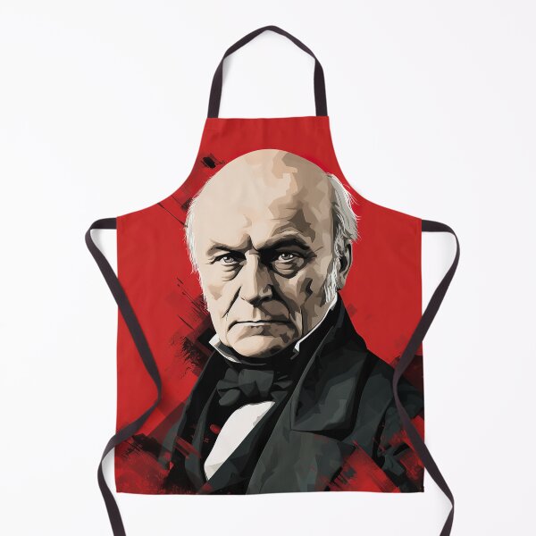 Item preview, John Quincy Adams | Red minimalism designed and sold by ComicsFactory.