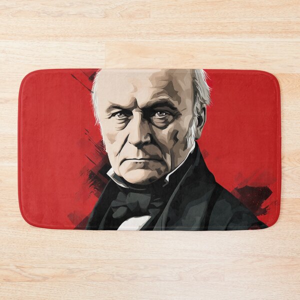 Item preview, John Quincy Adams | Red minimalism designed and sold by ComicsFactory.