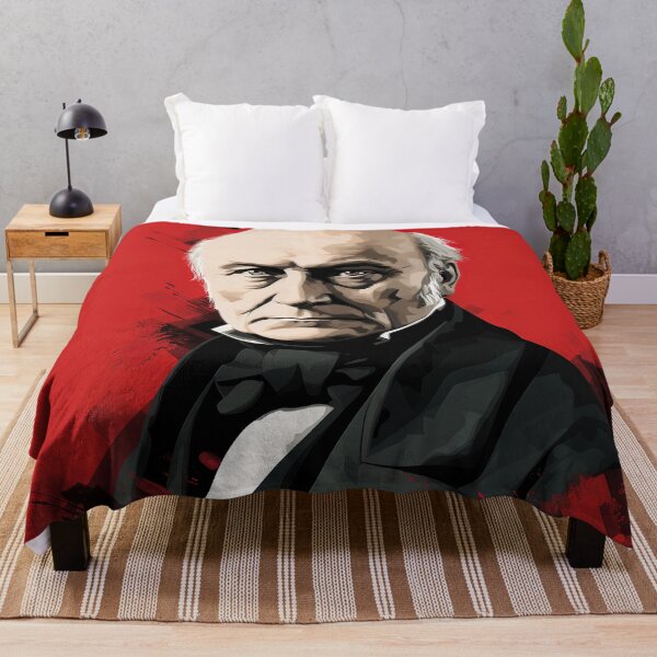 Item preview, John Quincy Adams | Red minimalism designed and sold by ComicsFactory.