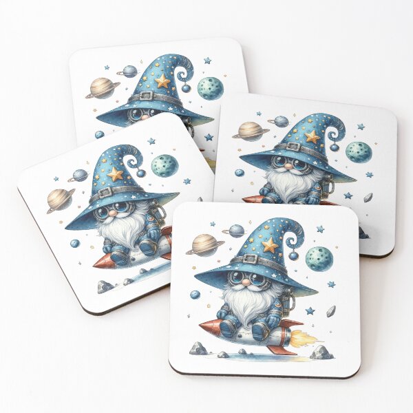Item preview, Cute Astronaut Gnome and Space designed and sold by Magnuna.