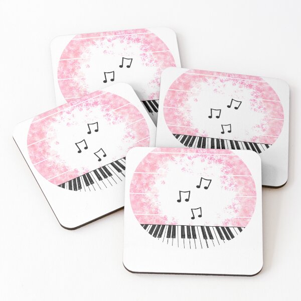 Item preview, Floral Piano Japanese Cherry Blossom Pianist Musician designed and sold by doodlerob.
