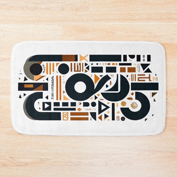 Item preview, TYPOGRAPHY ABSTRACT GEOMETRIC ART designed and sold by digitalartlb.