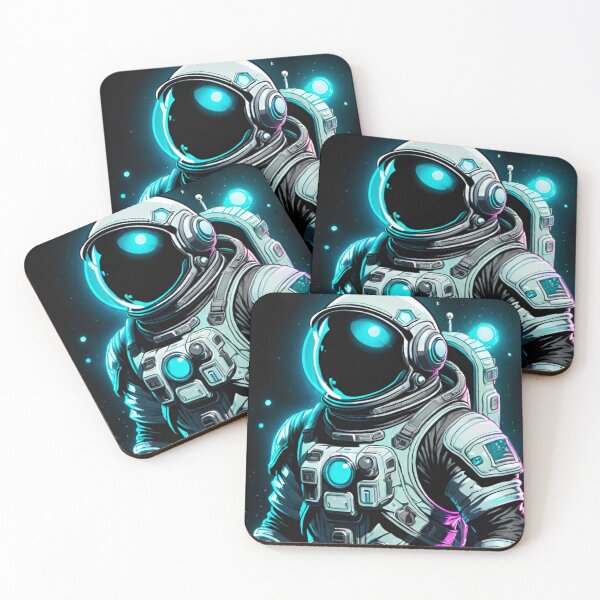 Item preview, Cosmic Harmony: Blue and Pink Astronaut designed and sold by GrizzlyCollective.