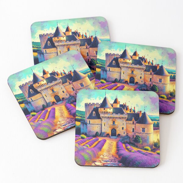 Item preview, Castle With Lavender Fields designed and sold by I-I-Trading-Co.