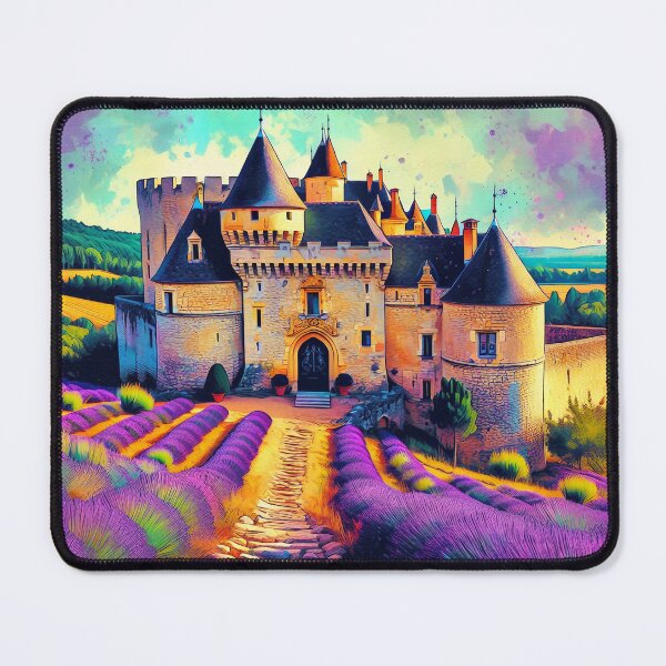 Item preview, Castle With Lavender Fields designed and sold by I-I-Trading-Co.