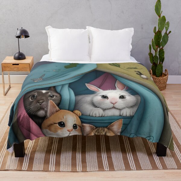 Item preview, Little Bunny Cabin, cute, kids, animal, night, sleep, rabbit designed and sold by Cyber Kids.