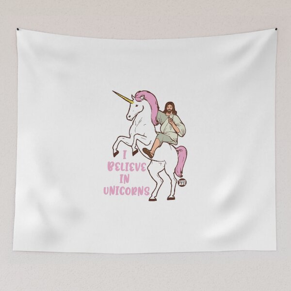 Artikelvorschau, I BELIEVE IN UNICORNS JESUS entworfen und verkauft von TODD GOLDMAN.