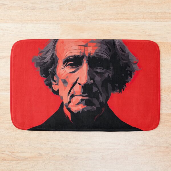 Item preview, John Stuart Mill | Red minimalism designed and sold by ComicsFactory.