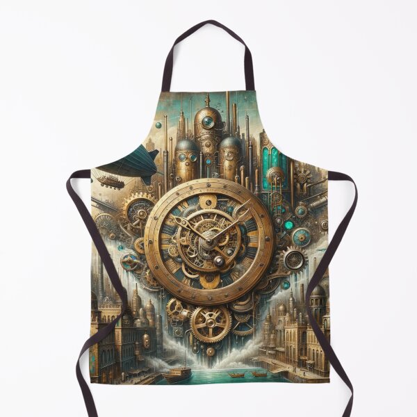 Item preview, A Dystopian Steampunk City Scape designed and sold by MurderCatStudio.