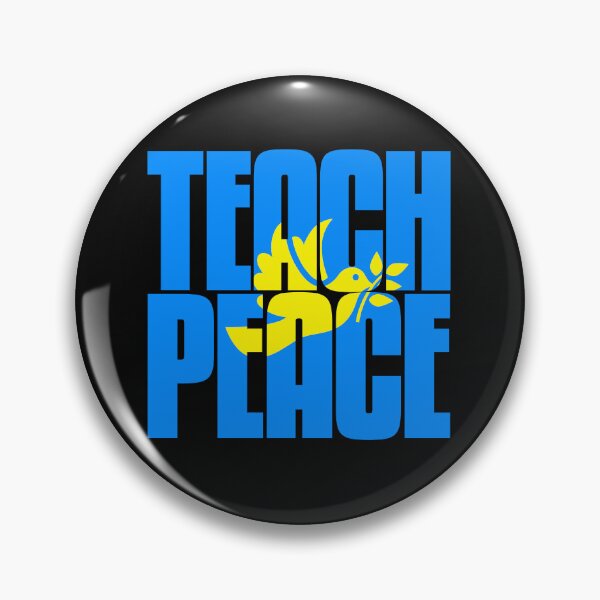 Artikelvorschau, TEACH PEACE mit Taubenbild entworfen und verkauft von MalmoDesigns.
