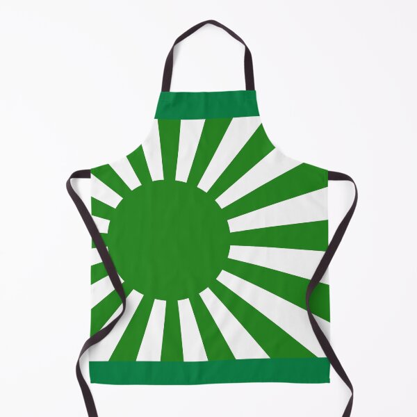 Item preview, Celtic Rising Sun Japan green white Flag designed and sold by ModSupporters.