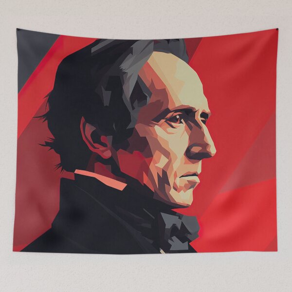 Item preview, John Tyler | Red minimalism designed and sold by ComicsFactory.