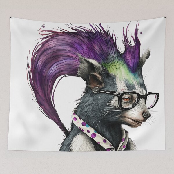 Item preview, Punk skunk designed and sold by Vilemo.
