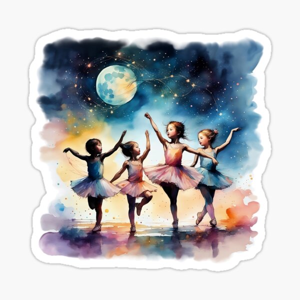 Item preview, Four dancing ballerina girls designed and sold by YukiKenji.