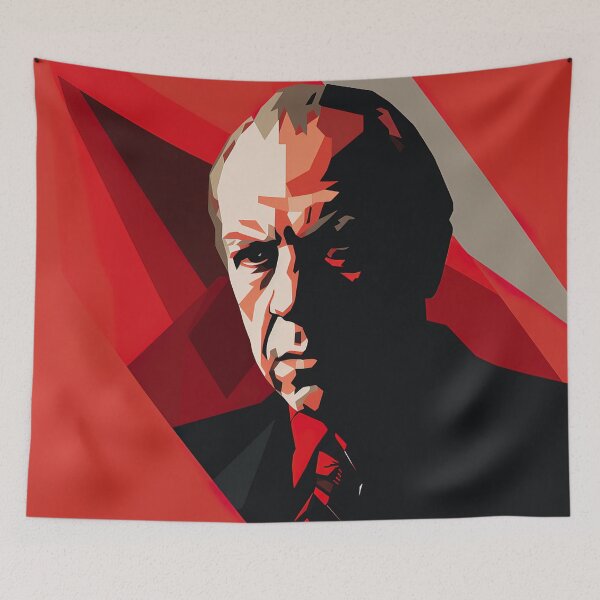 Item preview, Jorge Luis Borges | Red minimalism designed and sold by ComicsFactory.