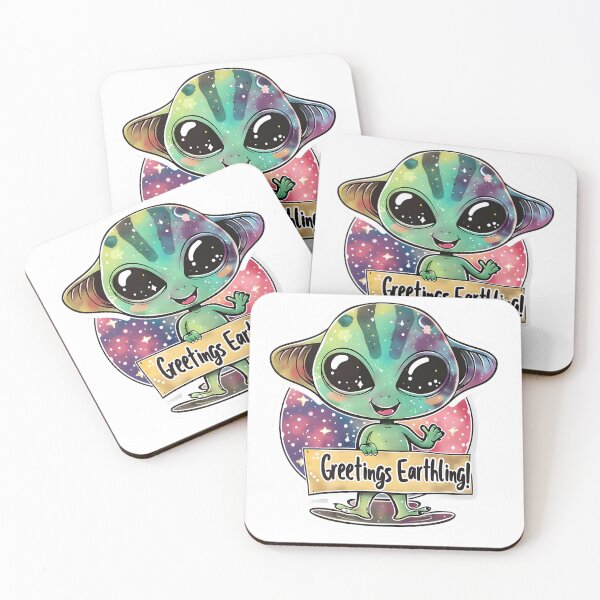 Item preview, Galactic Greetings: Alien Image Delight designed and sold by AI-Only Creations.