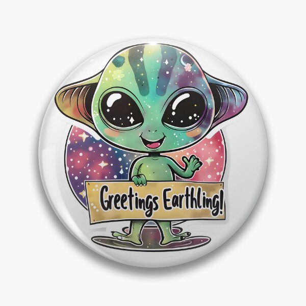 Item preview, Galactic Greetings: Alien Image Delight designed and sold by AI-Only Creations.