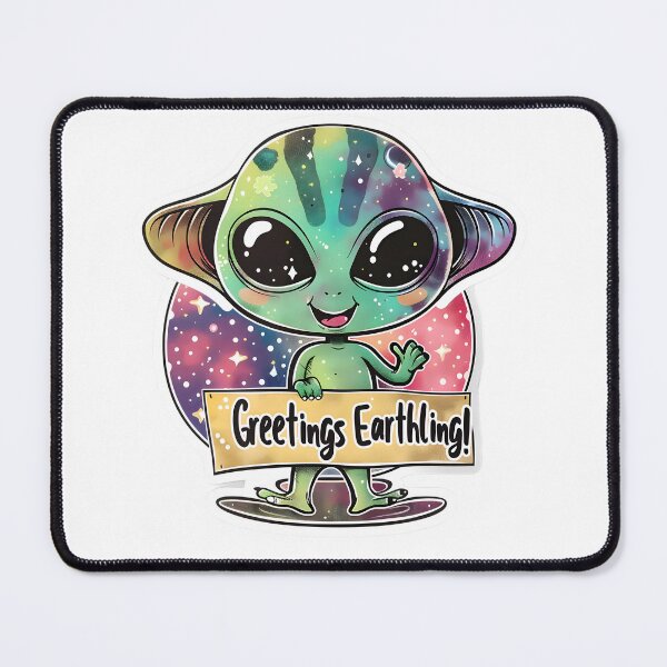 Item preview, Galactic Greetings: Alien Image Delight designed and sold by AI-Only Creations.