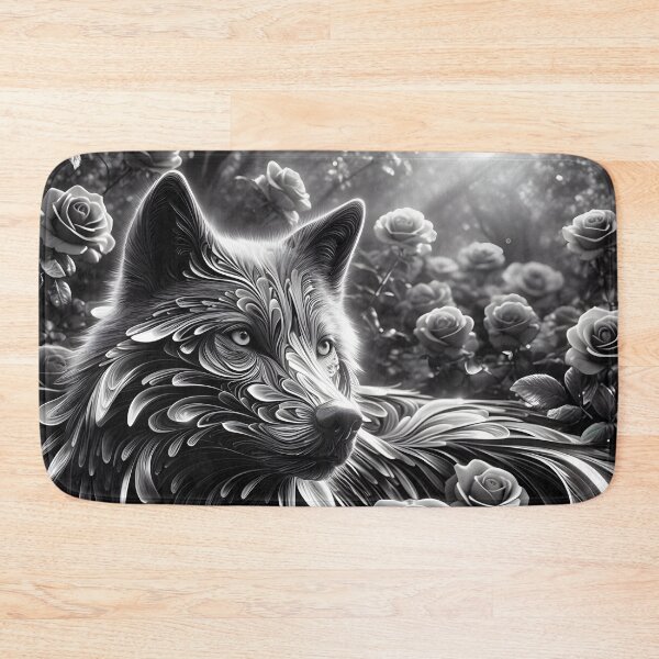 Item preview, Monochromatic Tale of a Wild Wolf designed and sold by ki-mer-a.