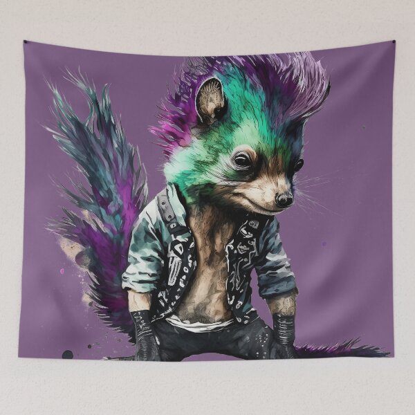 Item preview, Punk skunk designed and sold by Vilemo.